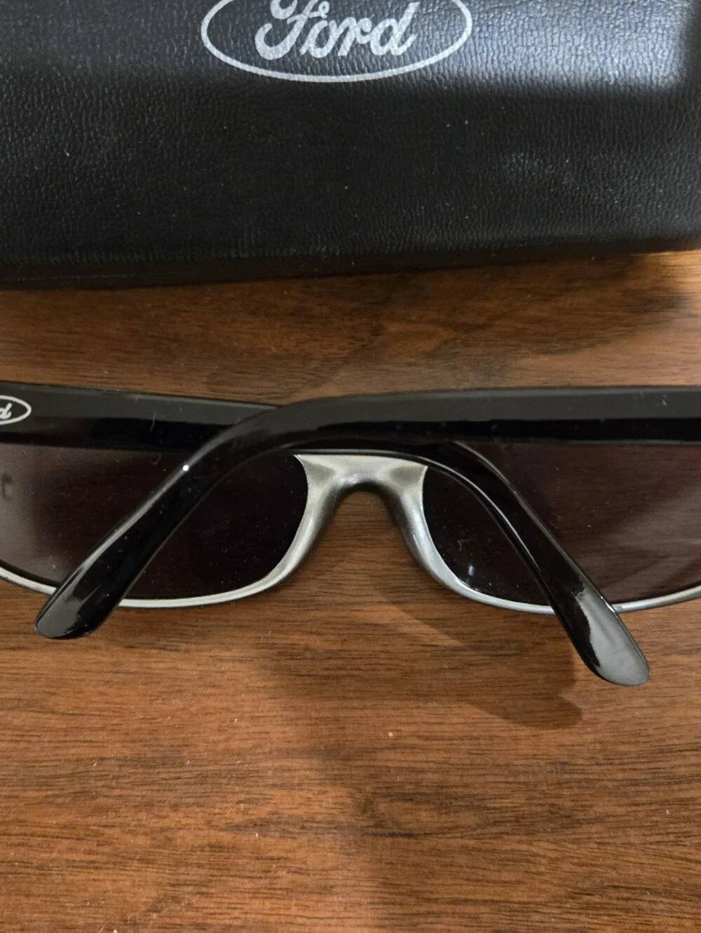 Ford Black Sunglasses with Black Ford Hard Case
